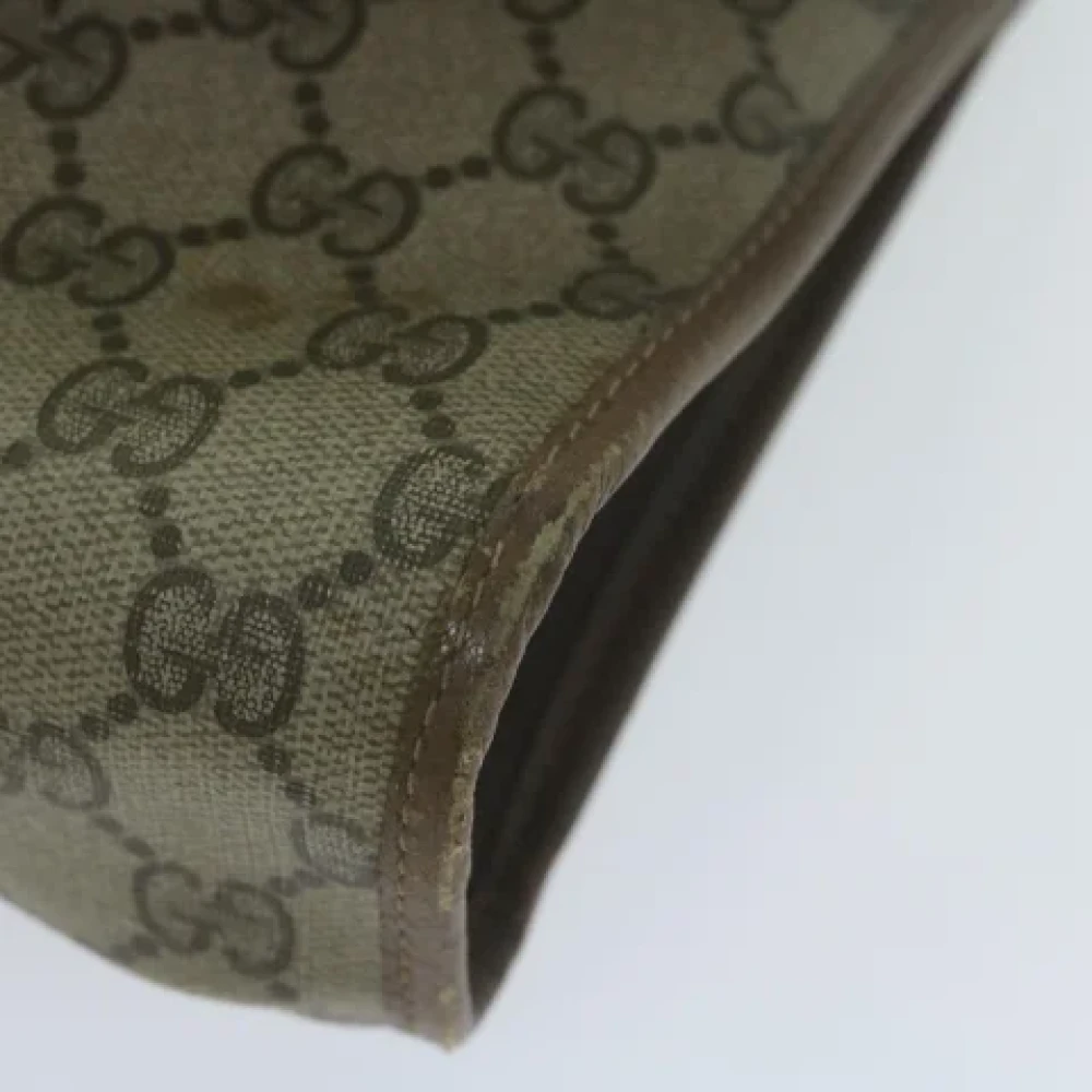 Gucci Vintage Pre-owned Leather clutches Beige Dames