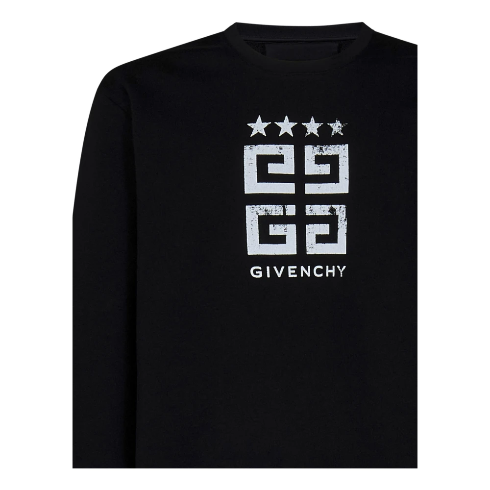 Givenchy Zwart 4G Stars Sweatshirt Black Heren