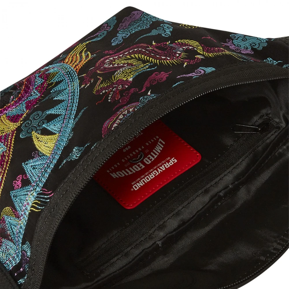 Sprayground Geborduurde Draak Heuptas Multicolor Heren