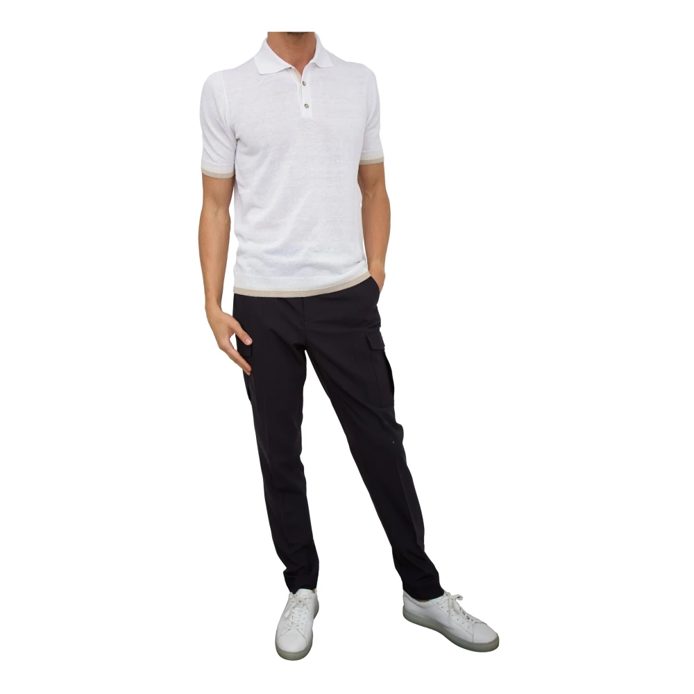 PESERICO Klassieke Polo Shirt White Heren