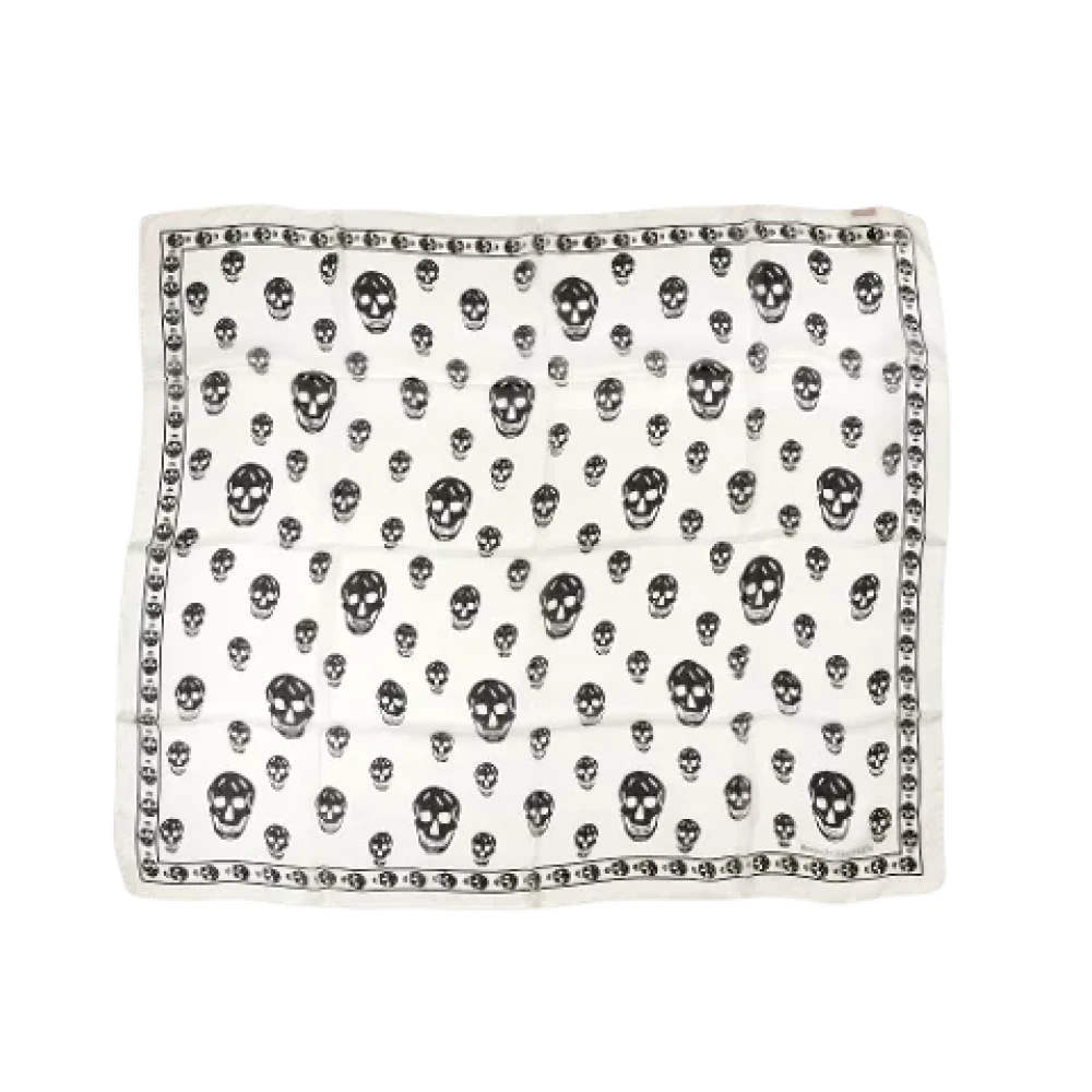 Alexander mcqueen Silk scarves White Dames