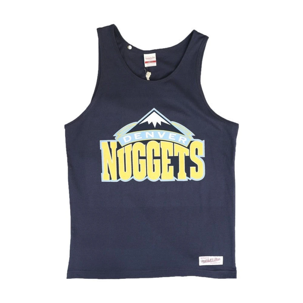 Mitchell & Ness Denver Nuggets Team Arch Tank Top Blue Heren