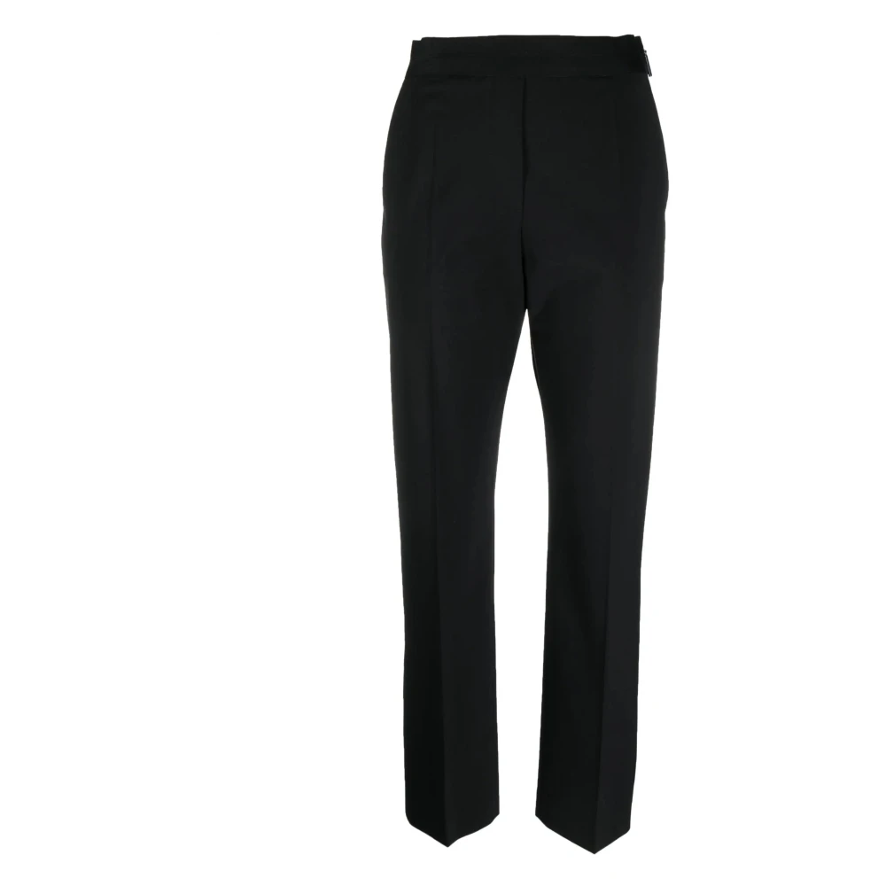 Msgm Women's Black Casual Wool Trousers - Chinos - S - Trousers
