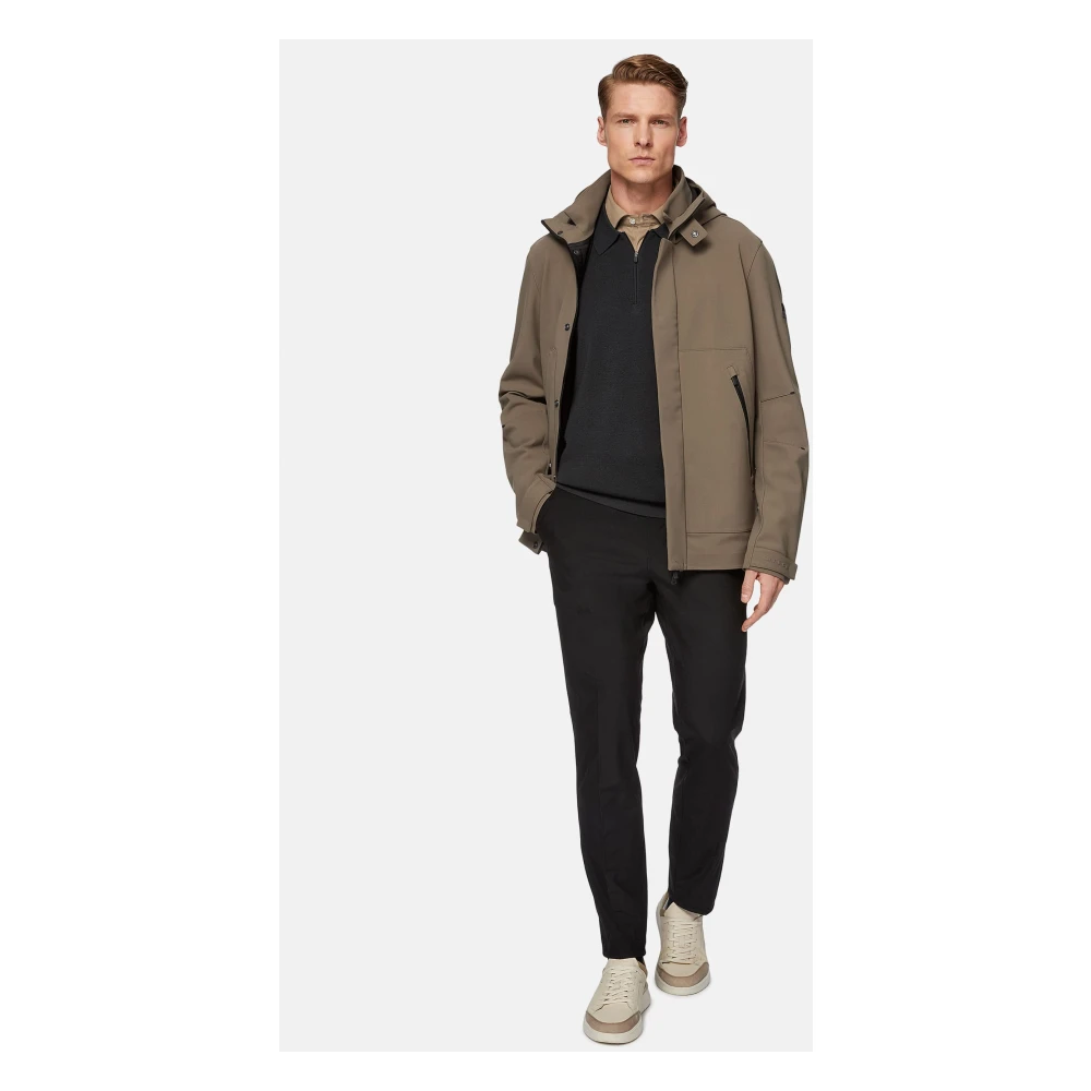 Boggi Milano B Tech Technical Fabric Jas Beige Heren