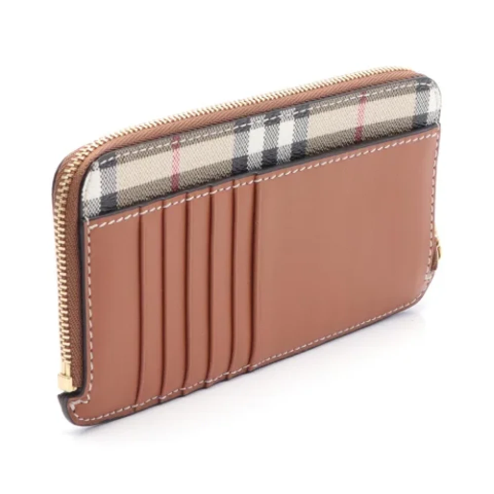 Burberry Vintage Pre-owned Canvas wallets Brown Dames