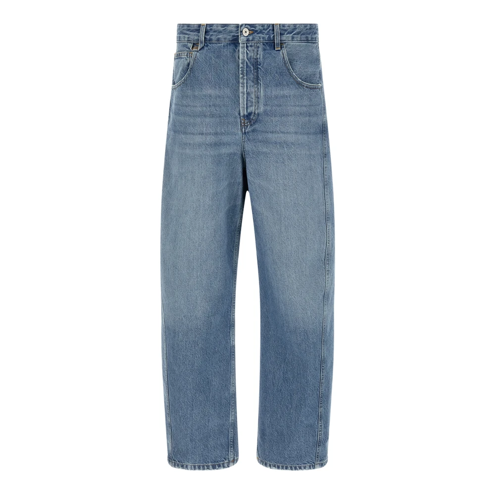 Jacquemus Blue Mirada De-Nîmes Denim Trousers - Male - Loose Fit Jeans - W34 - Jeans