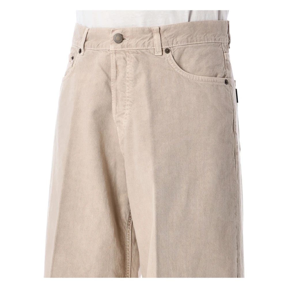 Haikure Bethany Twill Wide Jeans Beige Dames