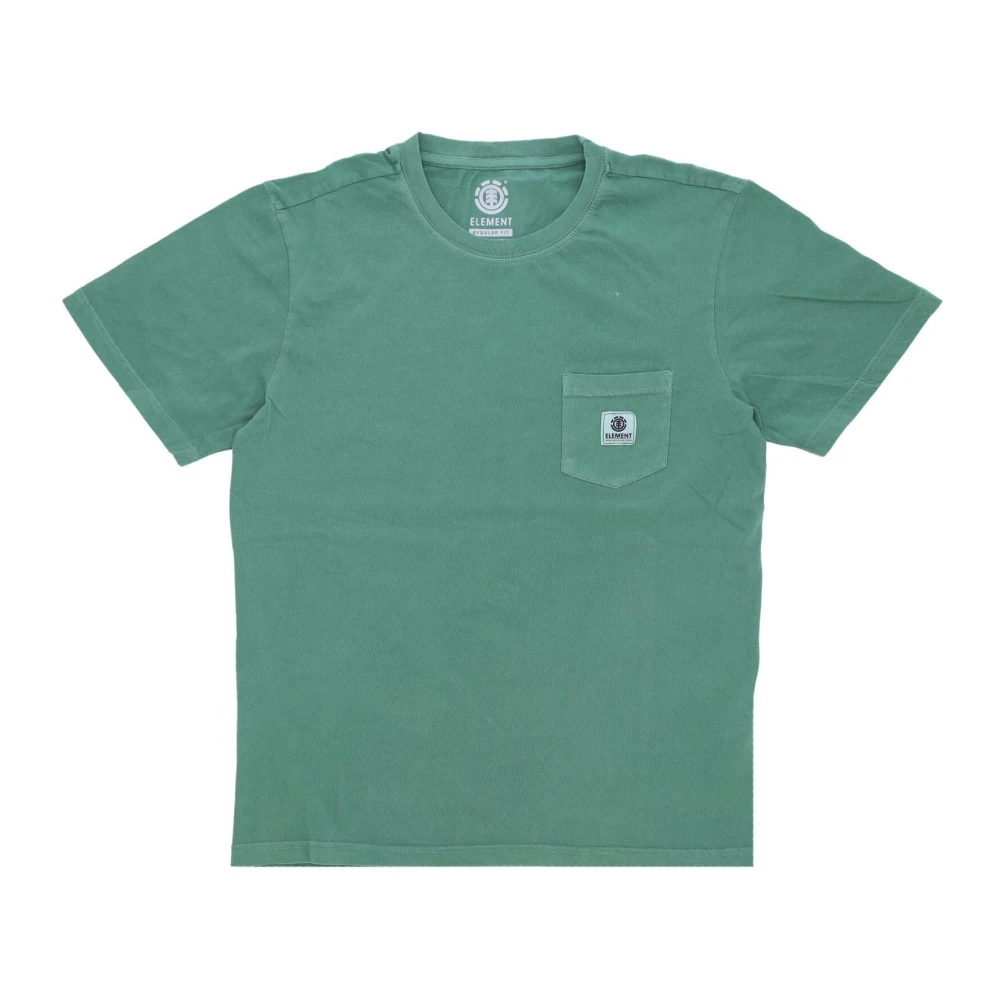 Element Groene Zak T-shirt Streetwear Stijl Green Heren