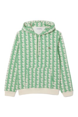 sweat-a-capuche-monogramme-vert