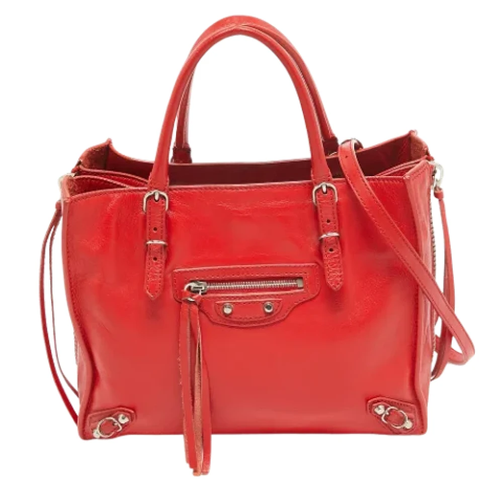 Balenciaga Vintage Pre-owned Leather totes Red Dames