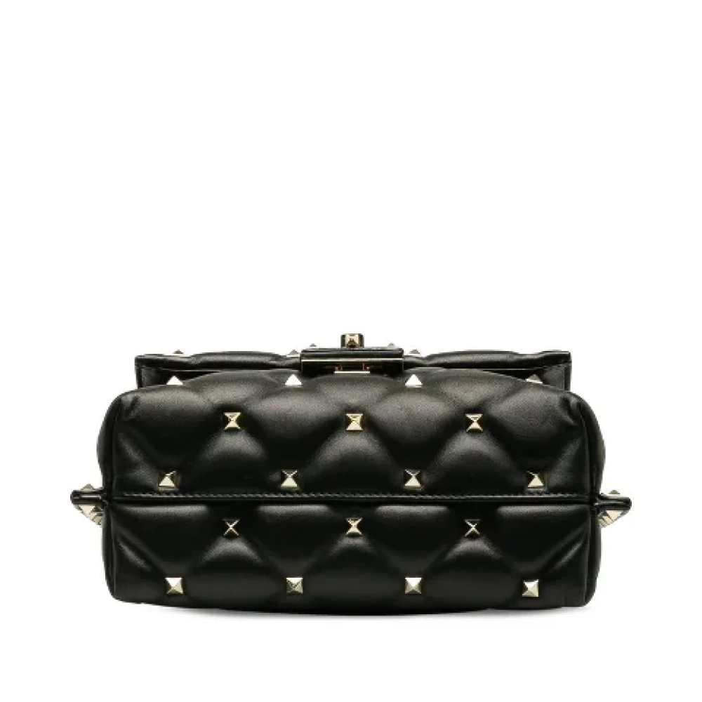 Valentino Vintage Pre-owned Leather shoulder-bags Black Dames