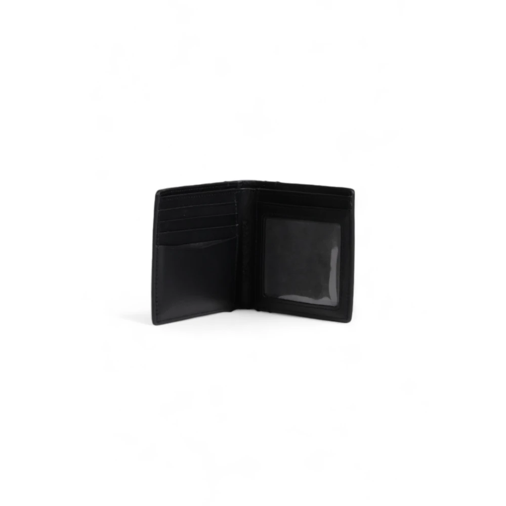 Calvin Klein Leren Bifold Portemonnee Herfst Winter Collectie Black Heren