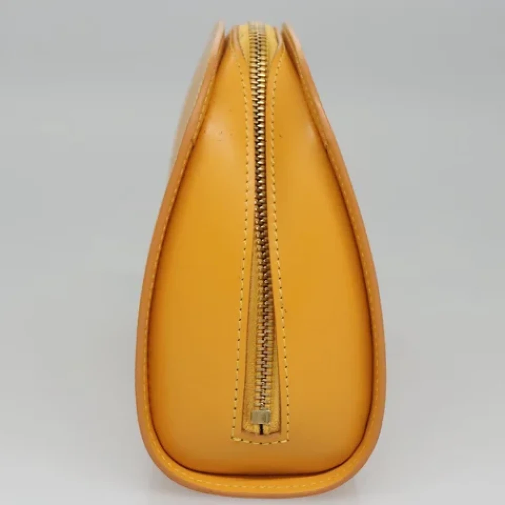 Louis Vuitton Vintage Pre-owned Leather pouches Yellow Dames