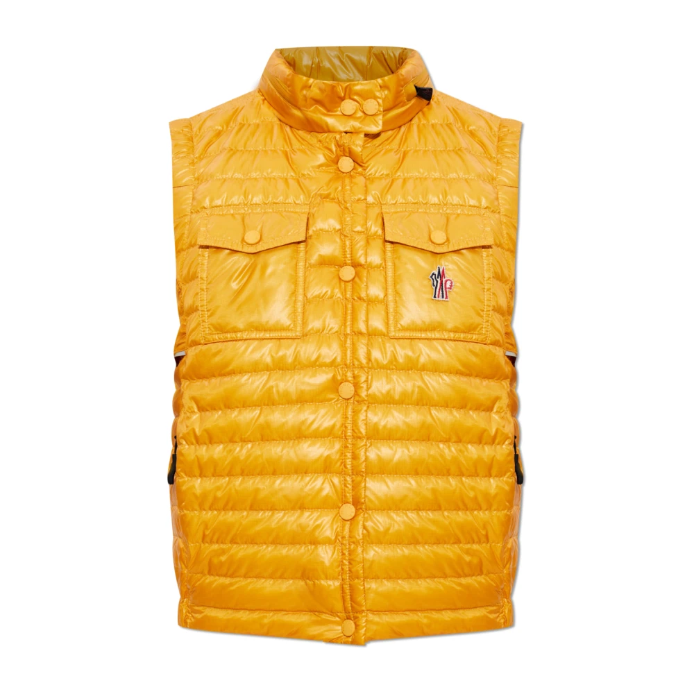 Moncler Women's Orange Waistcoats, Xs, Day-Namic Down Vest