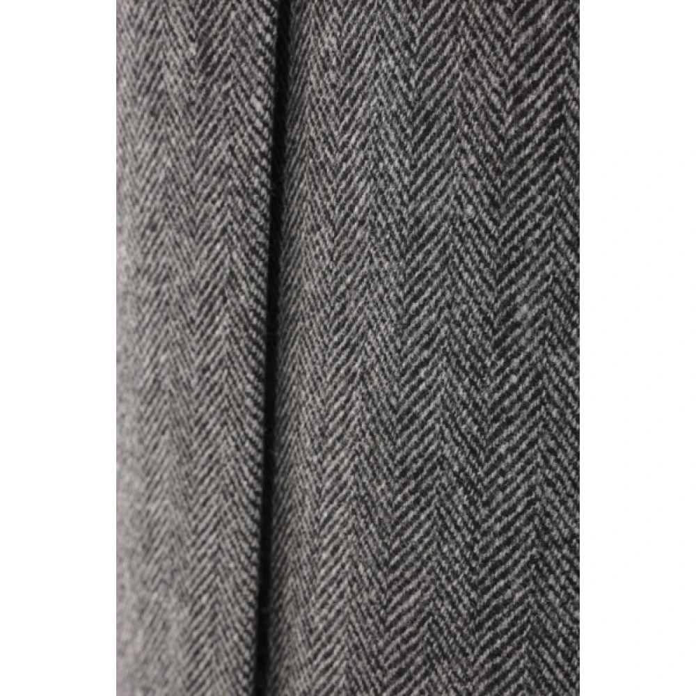 Bottega Veneta Dubbelbreasted wollen pied-de-poule jas Gray Heren