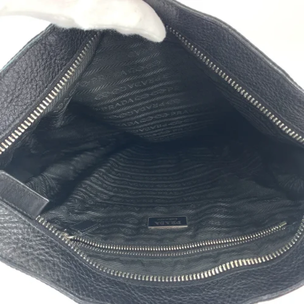 Prada Vintage Pre-owned Canvas crossbody-bags Black Dames
