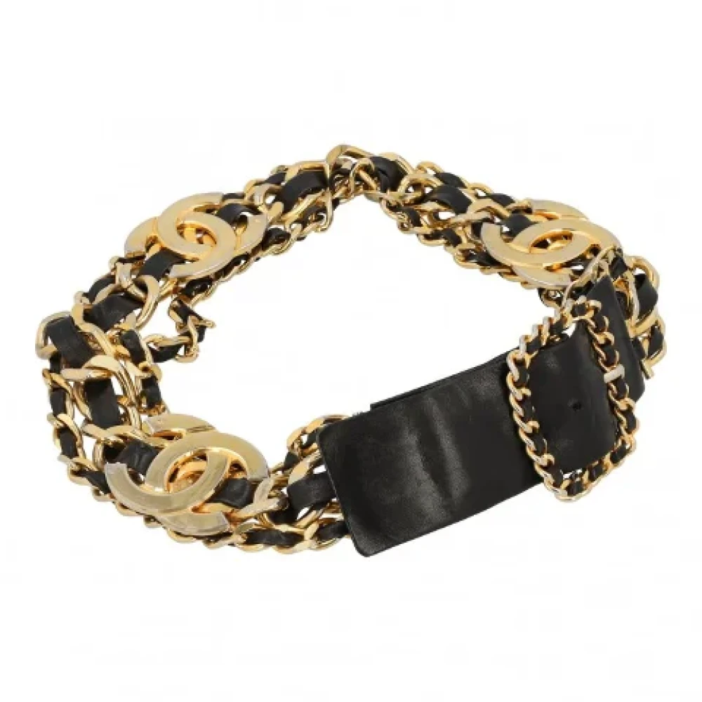 Chanel Vintage Pre-owned Metal belts Yellow Dames