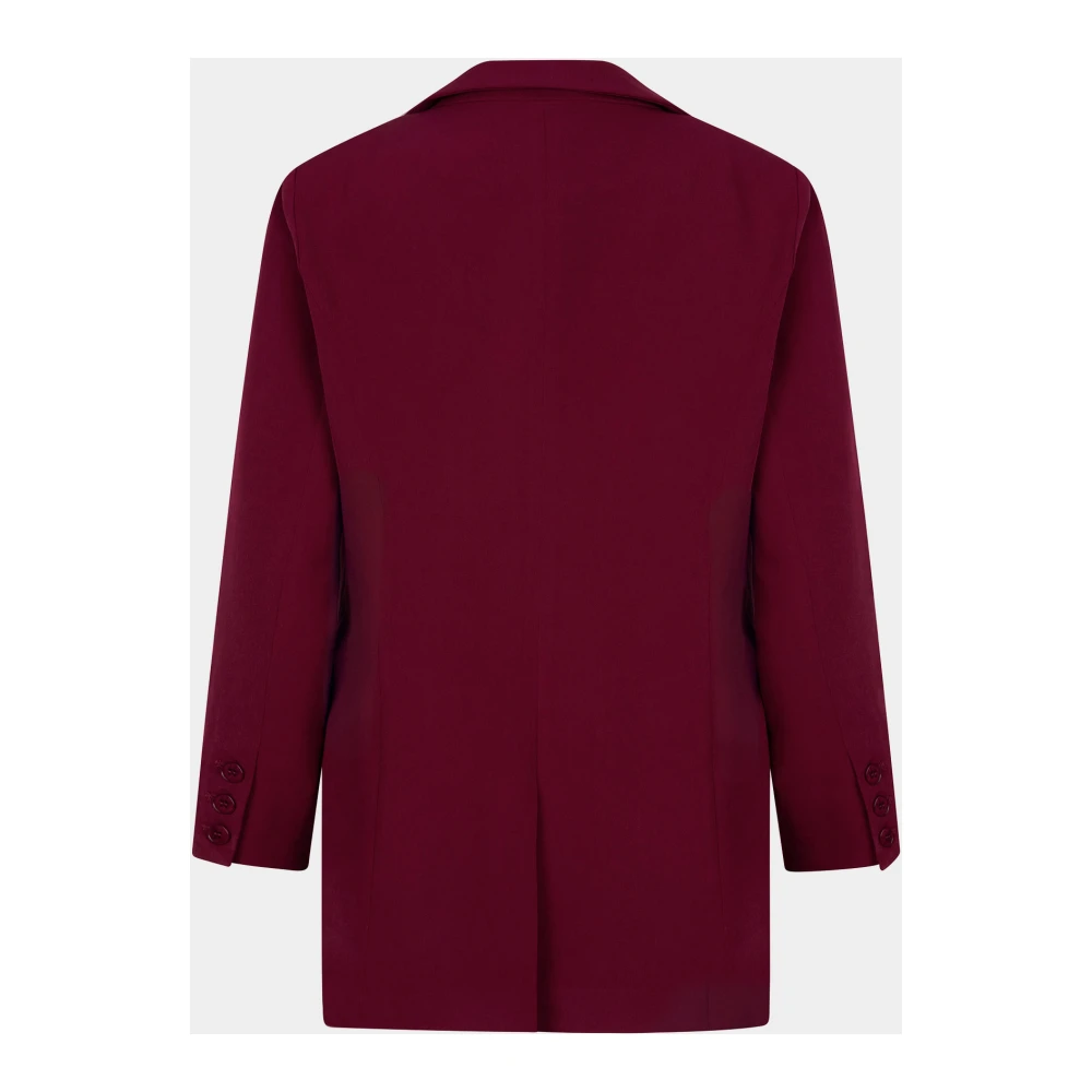 Ydence Wijnrood Maisie Oversized Blazer Red Dames