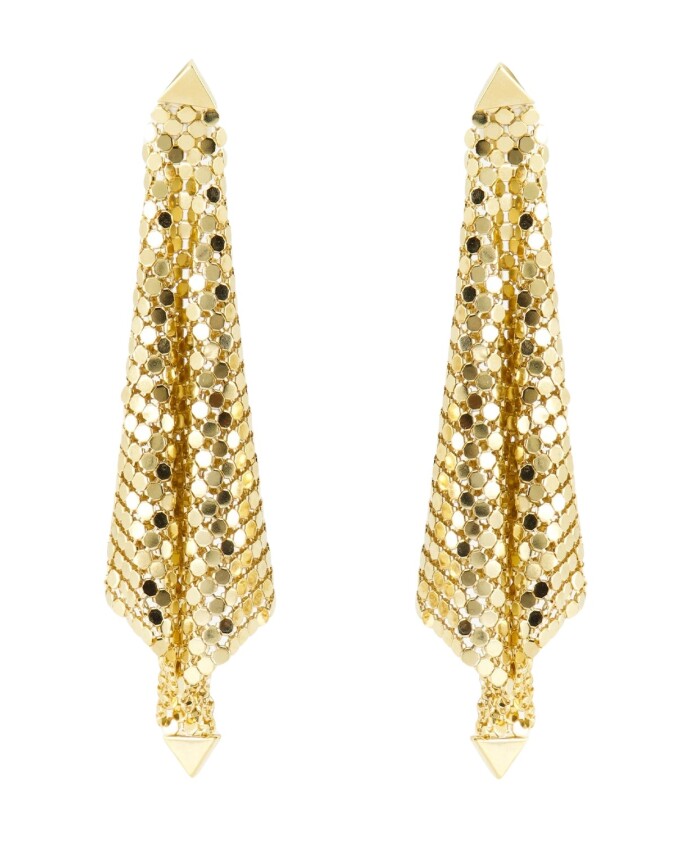 pixel-earrings-metallic-mesh-gold