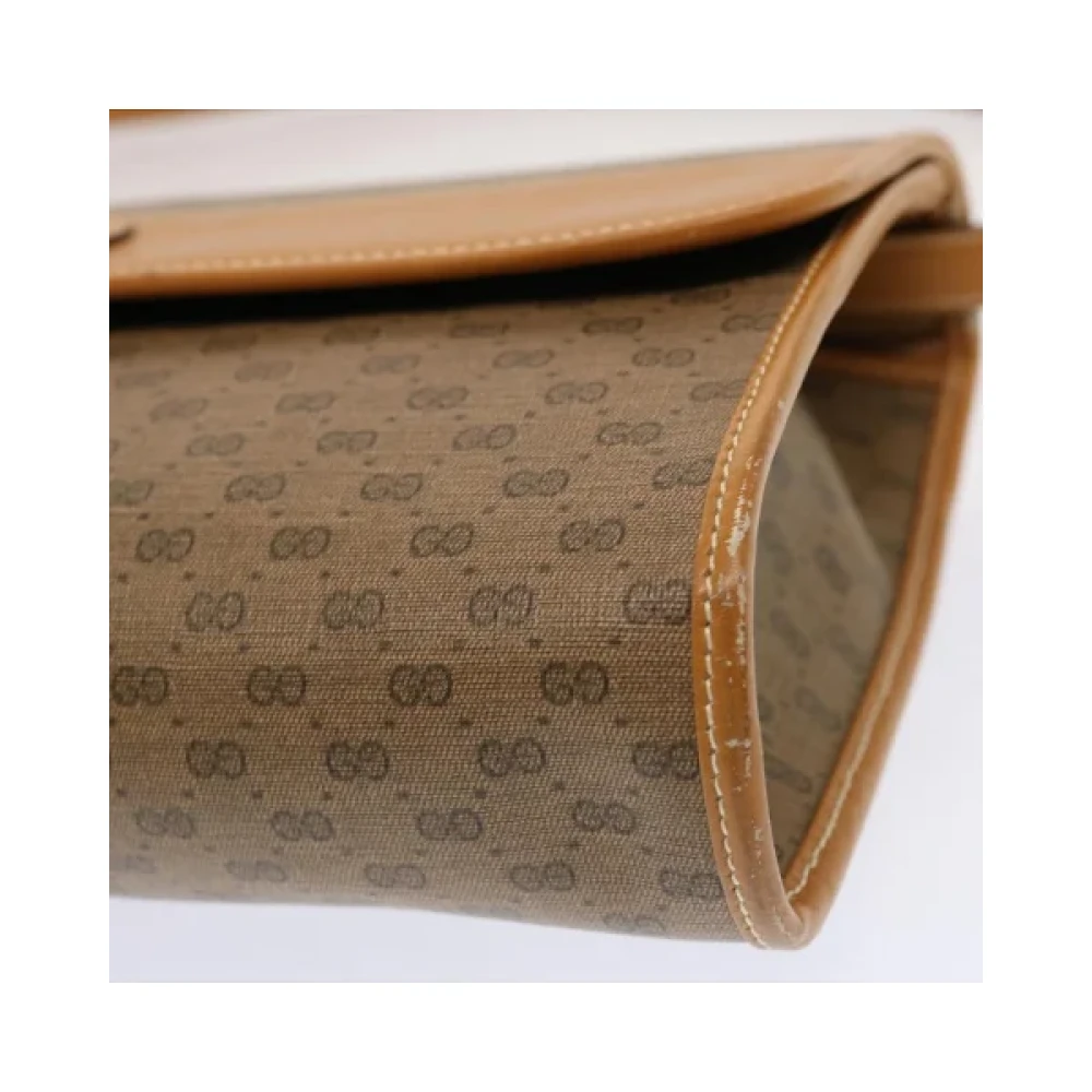 Gucci Vintage Pre-owned Canvas gucci-bags Beige Dames