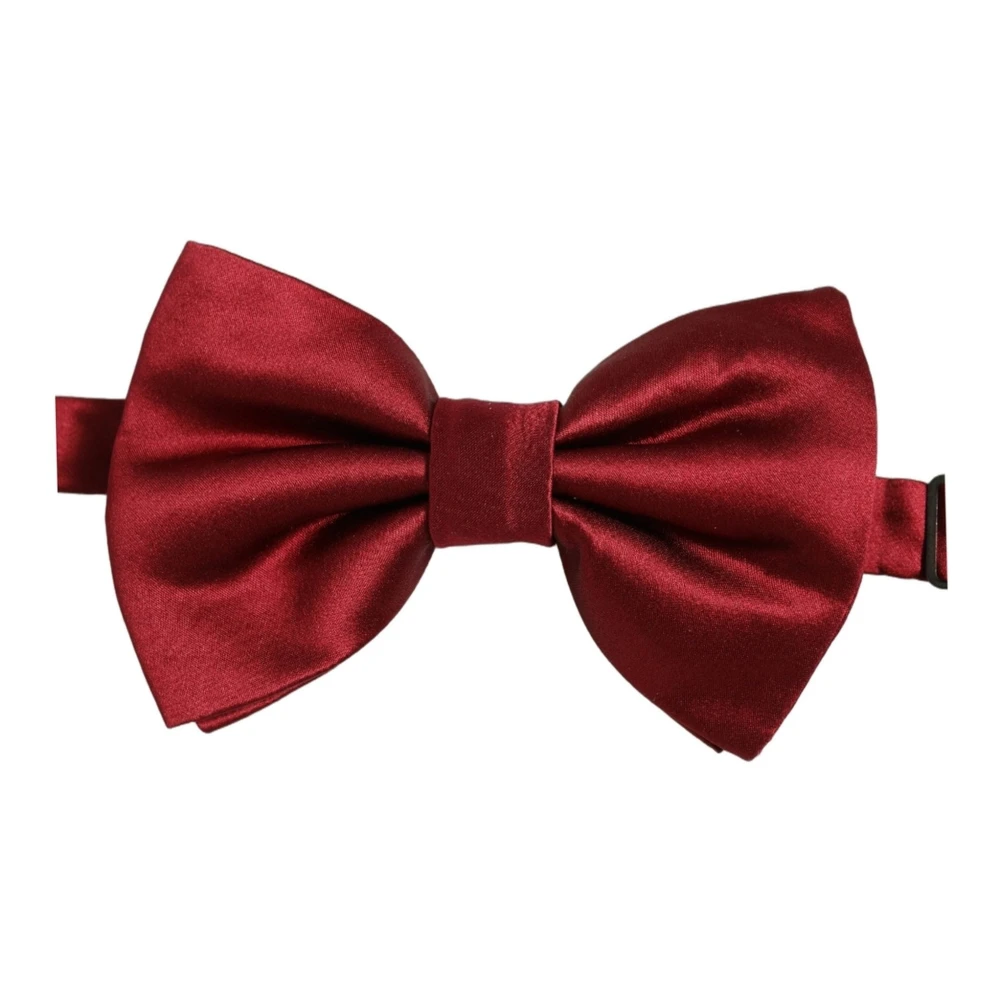 Dolce & Gabbana Bow Ties, Male, One Size, Tied Papillon Bow Tie Red