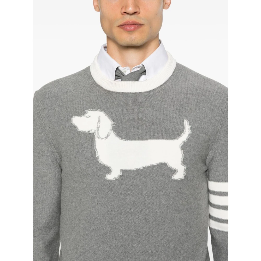 Thom Browne Grijze Trui voor Mannen Gray Heren