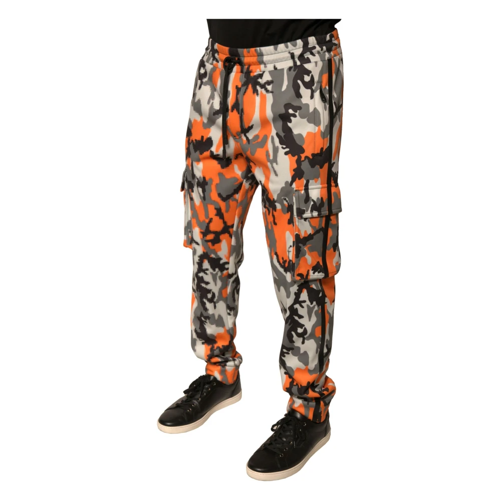 Dolce & Gabbana Camouflage Cargo Jogger Broek Multicolor Heren