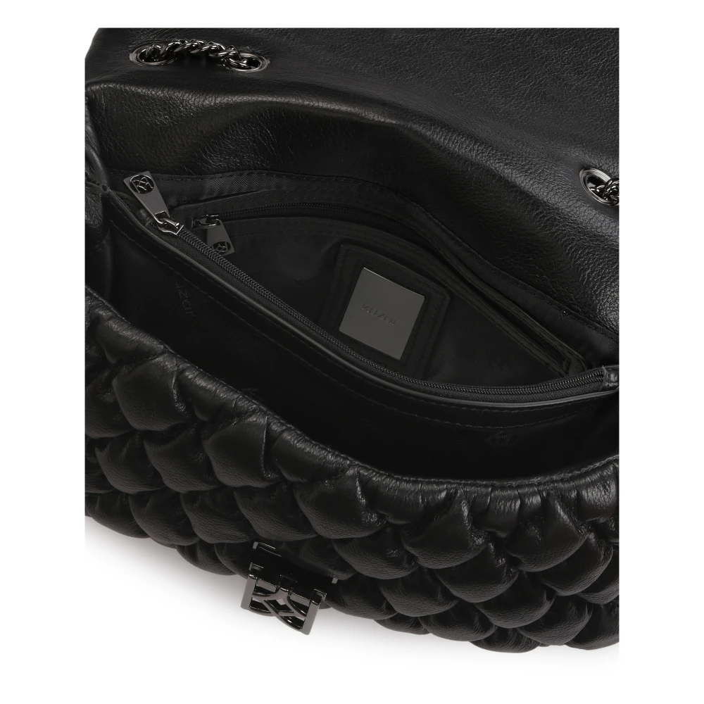 Kazar Stijlvolle zachte kettinghandtas Black Dames