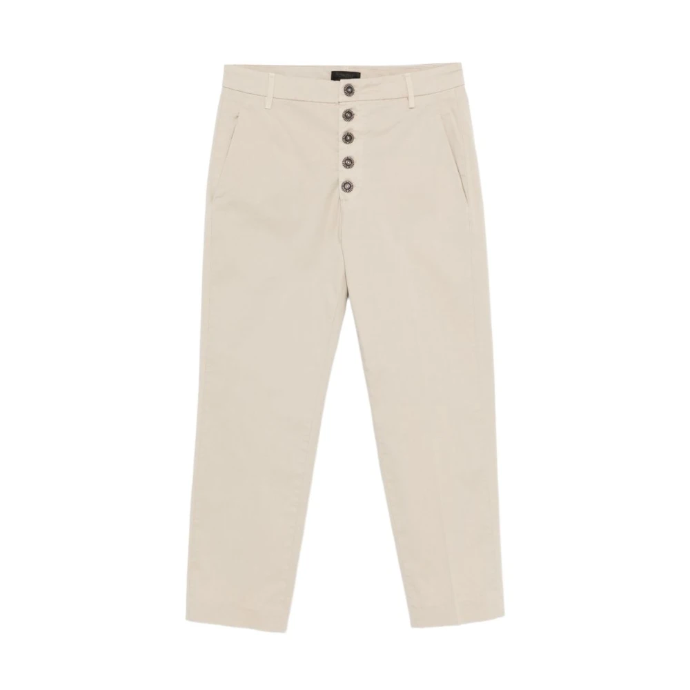 Dondup Women's Beige Nima Cropped Trousers