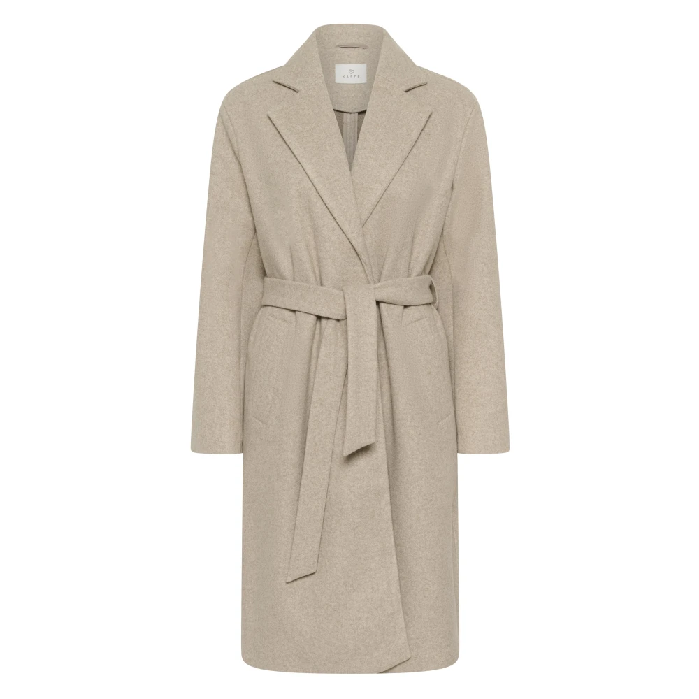 Kaffe Damen Beige/Grau Wintermantel "Damen Jacke Kasaturn", Gr. 42, ( Smoke Melange), Obermaterial: 100% Polyester Pes., Mäntel Wintermantel - Bild 3