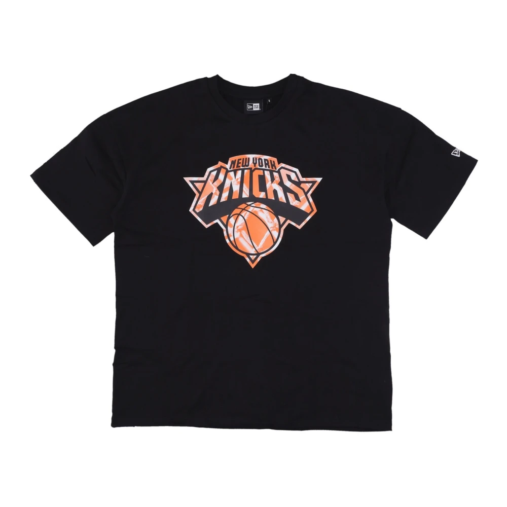 New era NBA Infill Logo Tee Zwart Oranje Black Heren