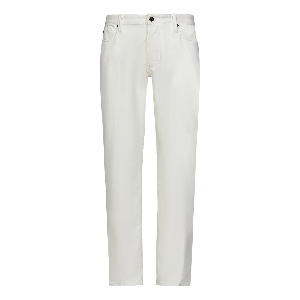 Emporio Armani Vita Slim Fit Jeans Aw24 White, Herr