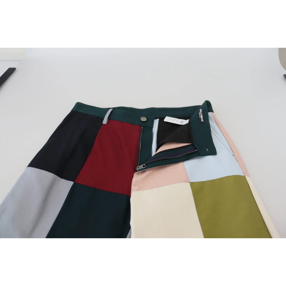 Dolce & Gabbana Prachtige Multicolor Patchwork Broek Multicolor Heren