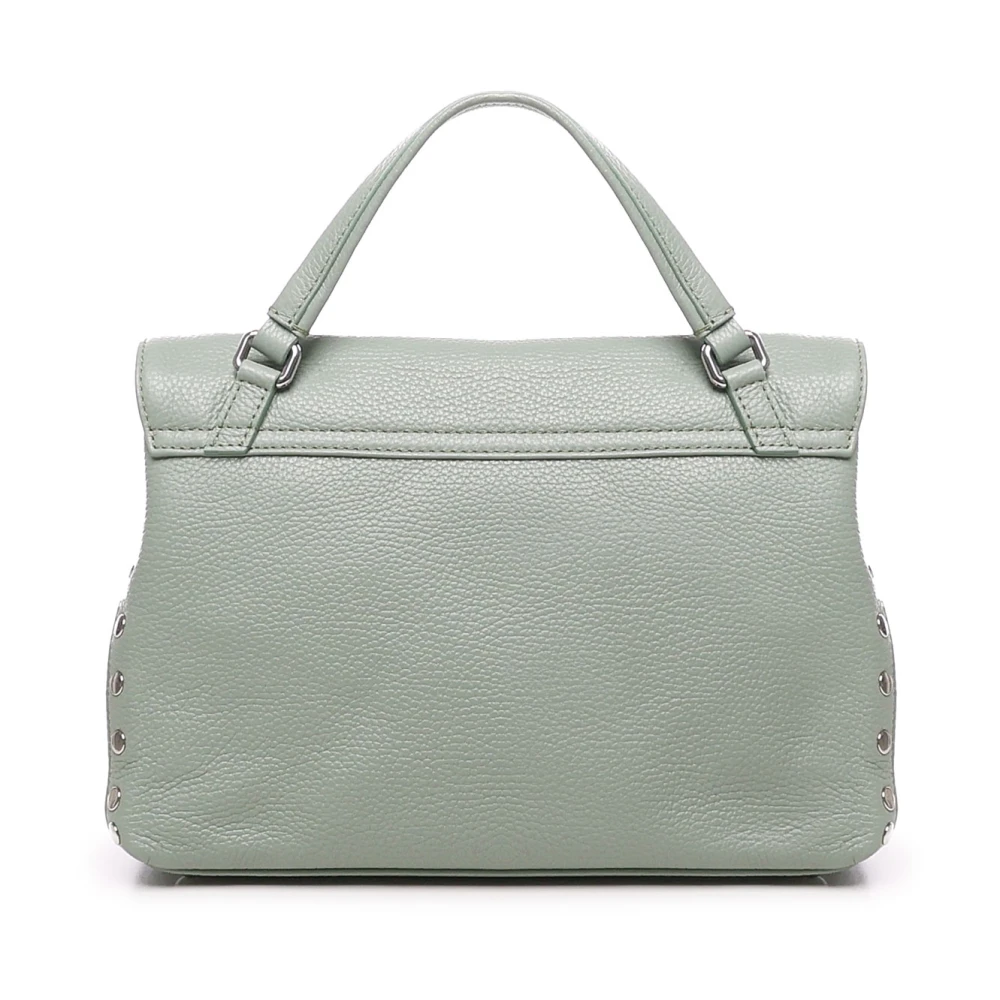 Zanellato Iconische dubbele sluiting salie leren tas Green Dames