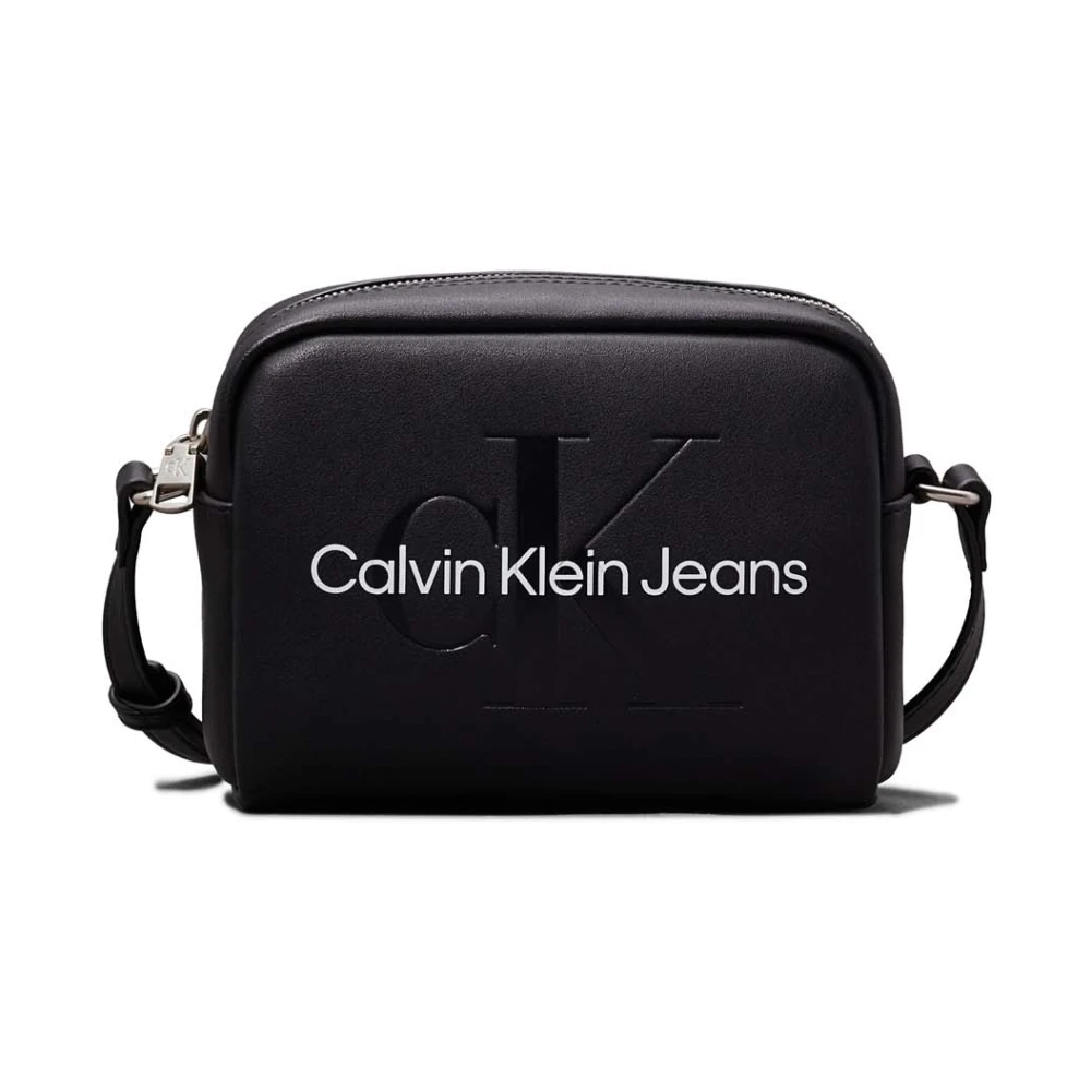 Calvin Klein Zwarte cameratas met logo Black Dames