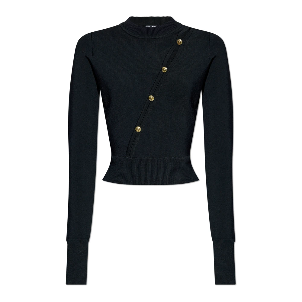 Versace Jeans Couture Trui met sluiting Black Dames