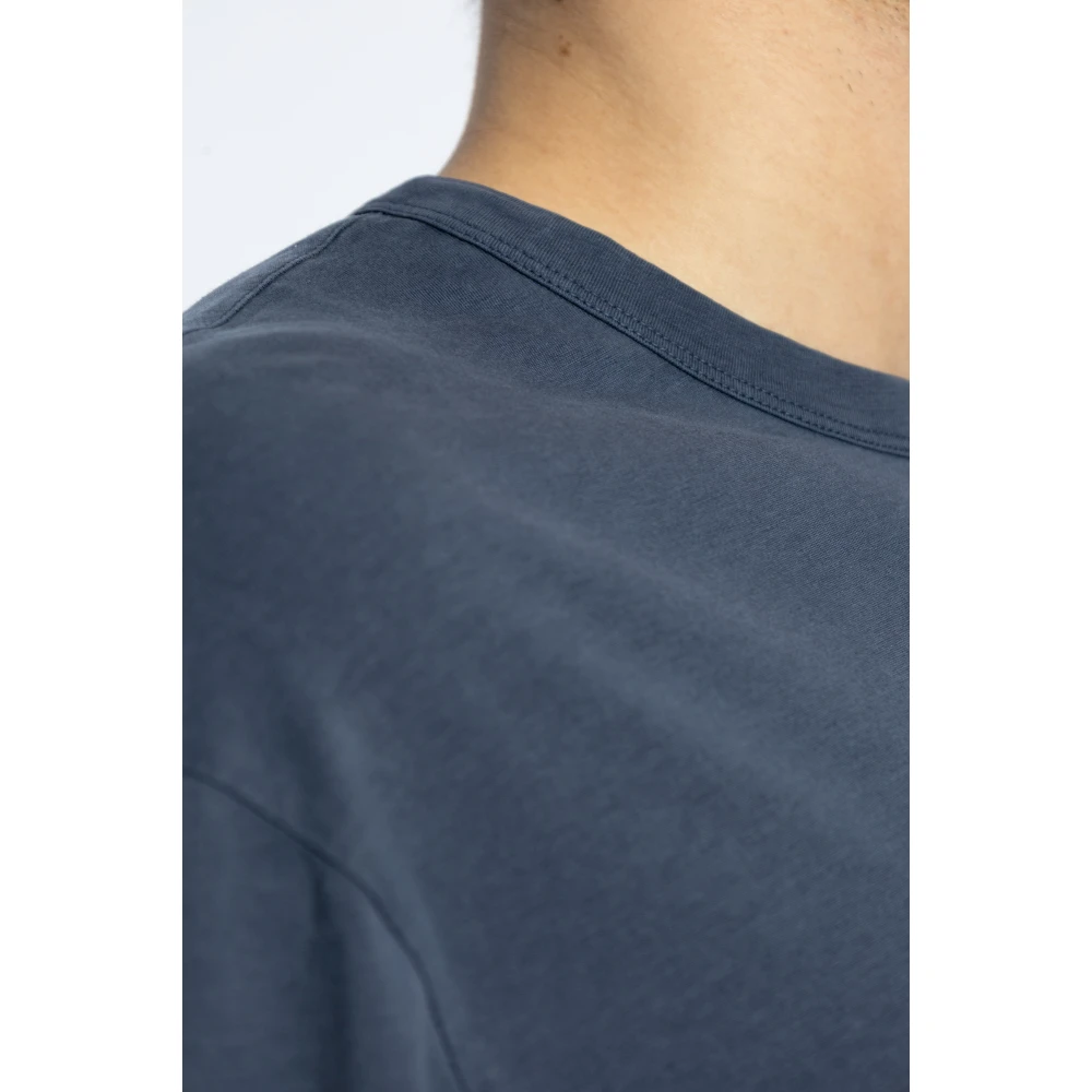Officine Générale T-shirt met ronde hals Blue Heren
