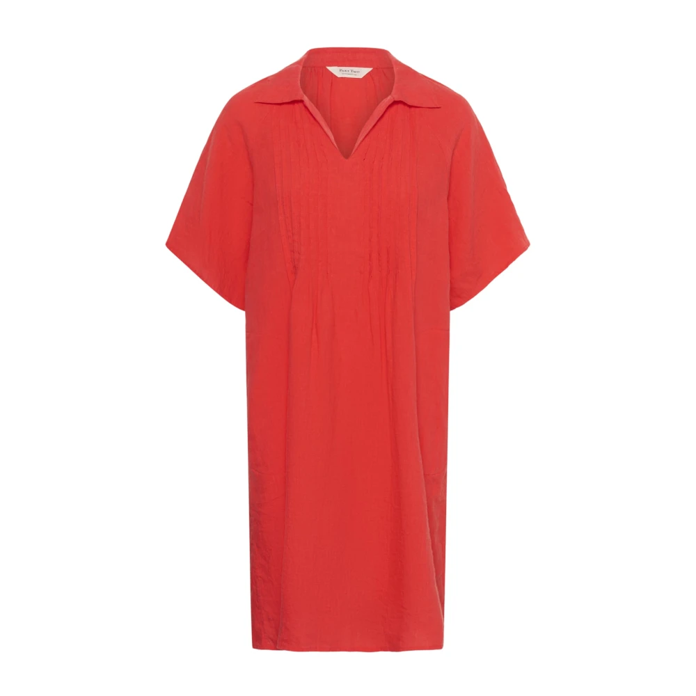 Part Two Red Shirt Dress - Female - Shirt Dresses - Xl - Dresses