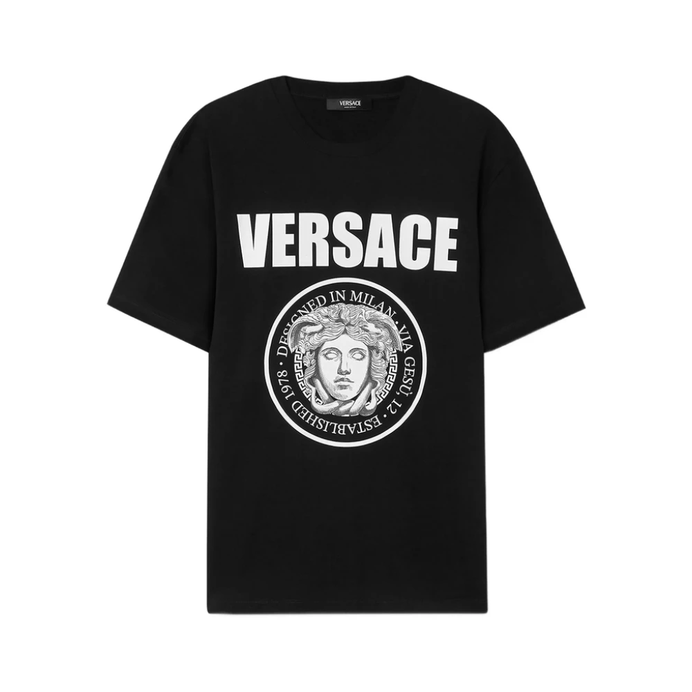 Versace - Tops > T-Shirts - Black - Versace - Modalova