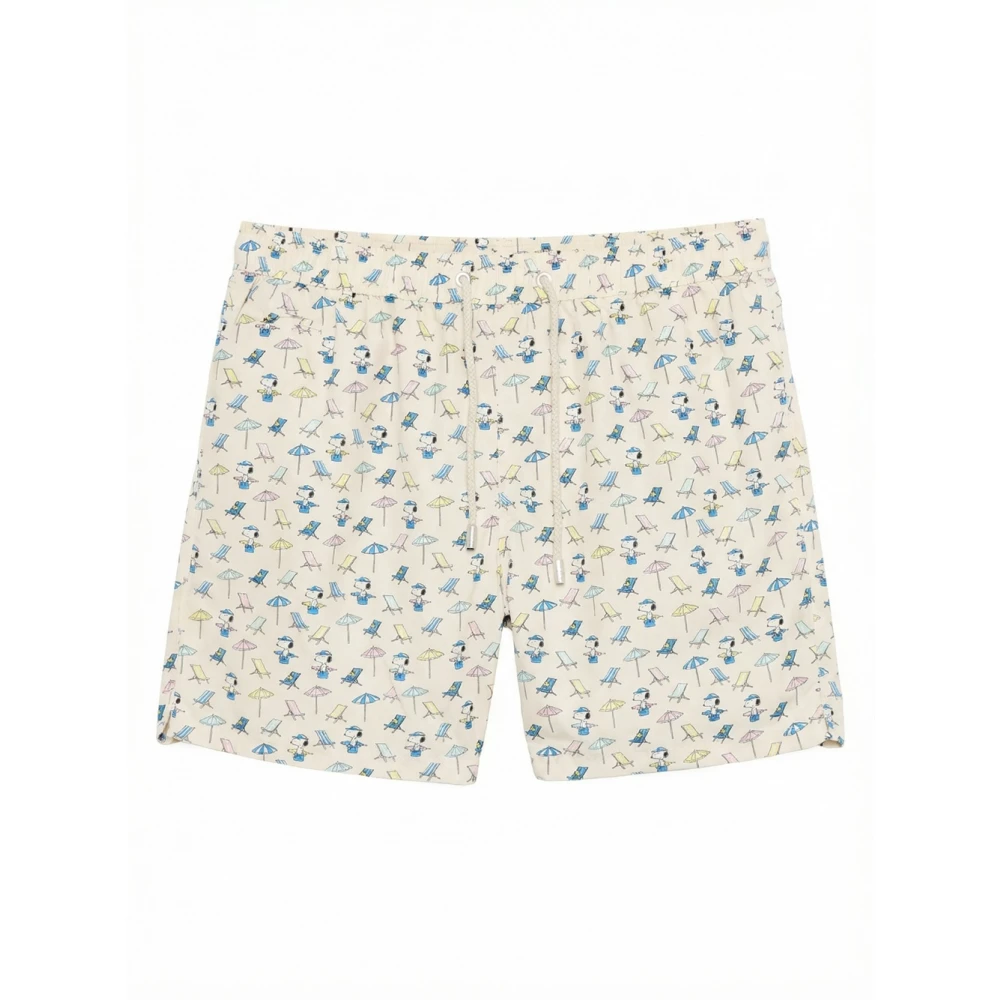 Mc2 Saint Barth Men's Beige Lighting Micro Fantasy - Beachwear - Xl - Swimwear