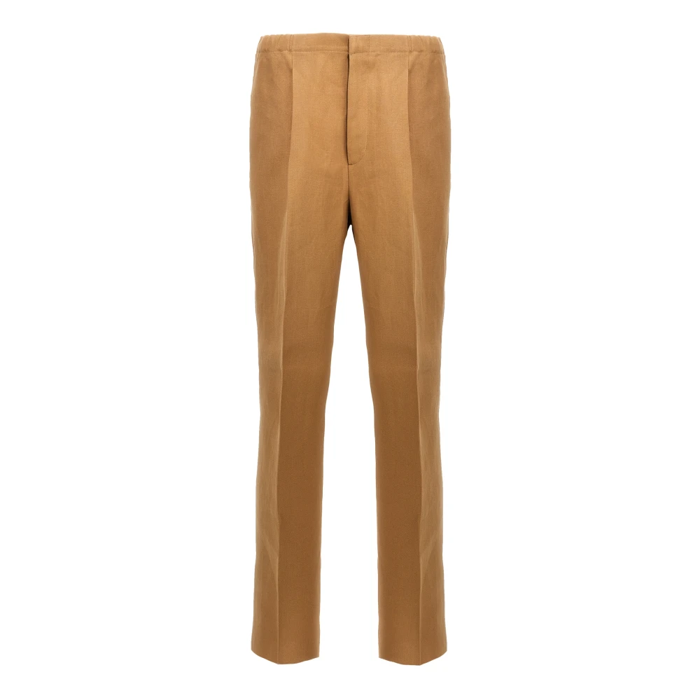 Fendi Hombre Beige Pantalones, Talla: M