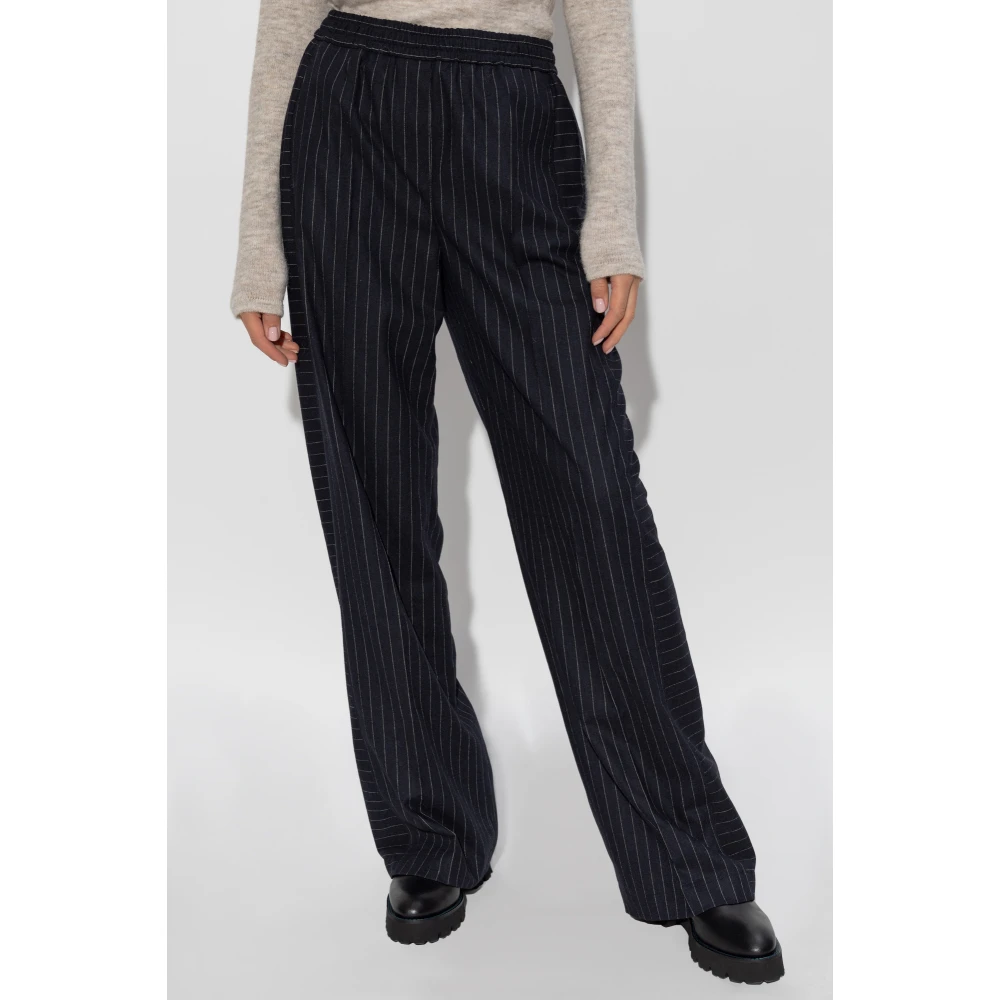 PS By Paul Smith Gestreepte broek Blue Dames