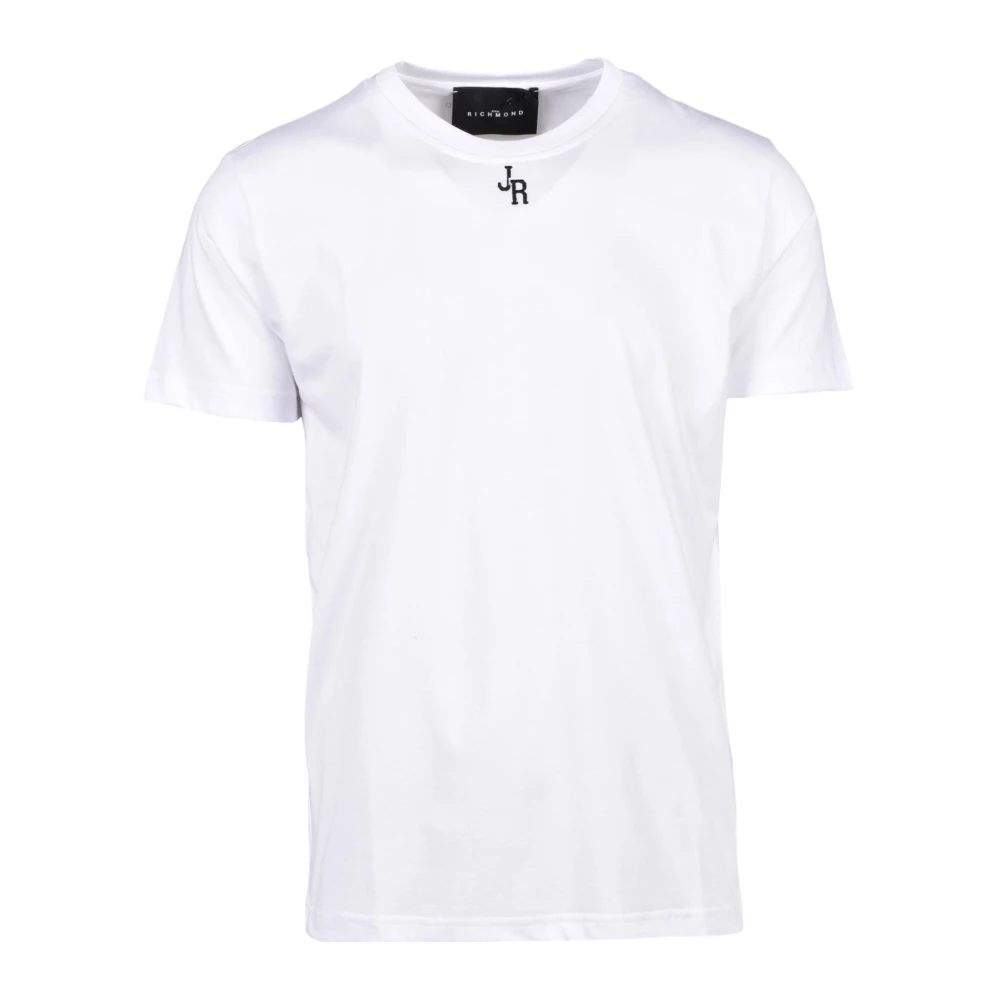 John Richmond Katoenen T-shirt White Heren