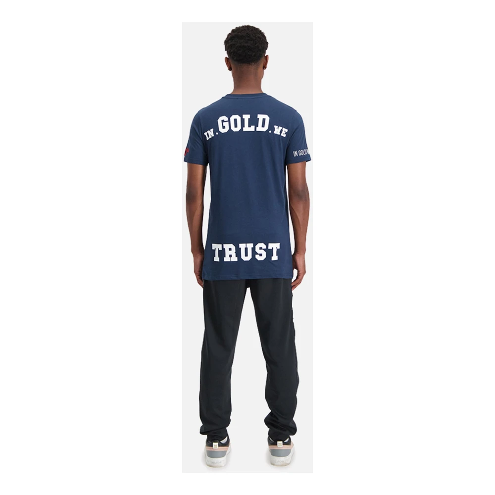 In Gold We Trust Total Eclipse T-shirt Blue Heren