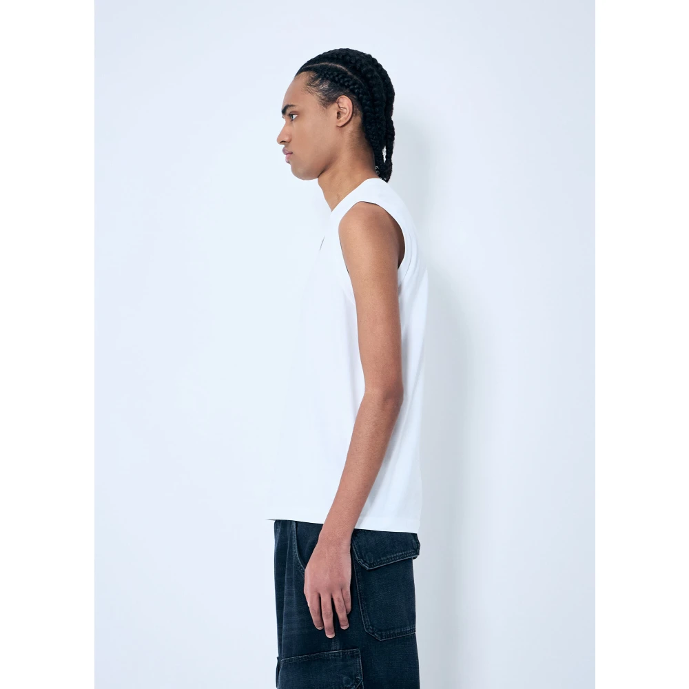 Diesel Logo Plaque Tank Top White Heren