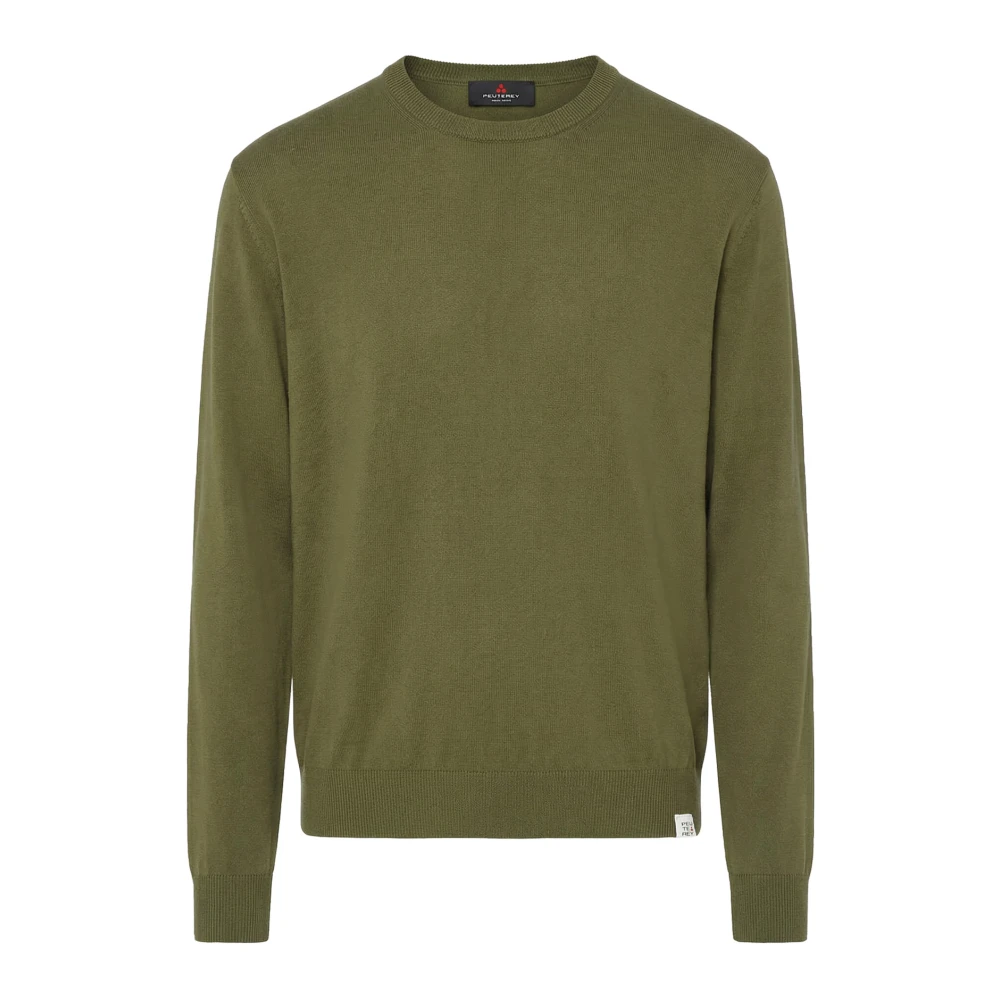 Peuterey Green Round-Neck Knitwear, Male, 2XL, Maglioncino Dodos 04