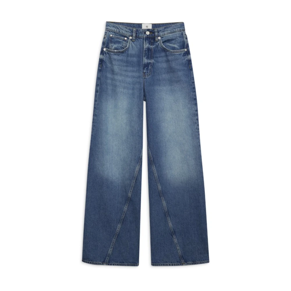 Anine Bing Vintage Blauwe Denim Jeans Blue Dames