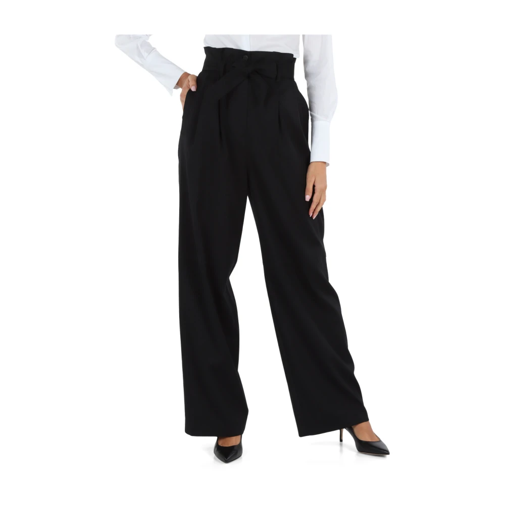 pinko Pacman Wollen Broek Black Dames