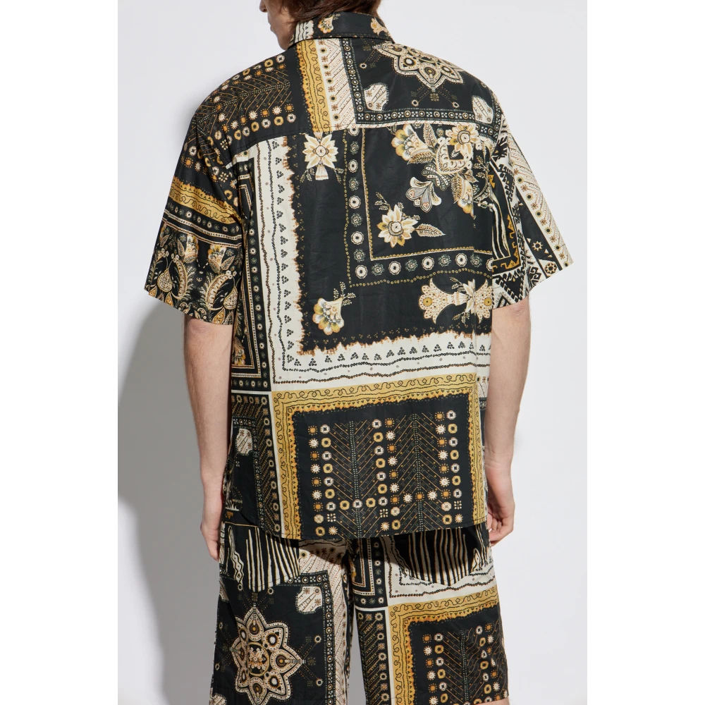 Isabel marant Gestreept overhemd 'Garlonn' Black Heren