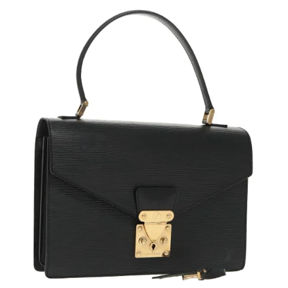 Louis Vuitton Vintage Pre-owned Leather handbags Black Dames